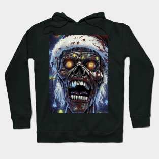 Zombie Santa Claus with lights Hoodie